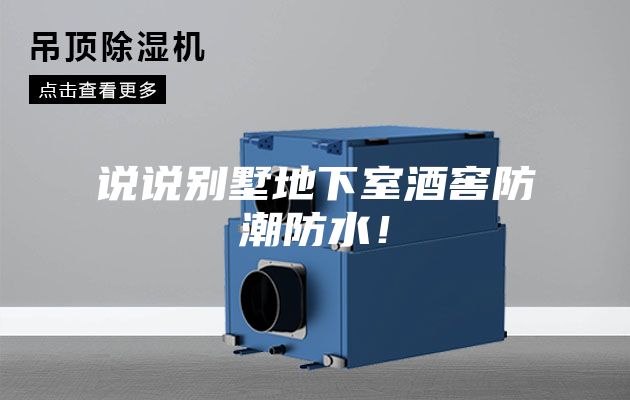 說說別墅地下室酒窖防潮防水!