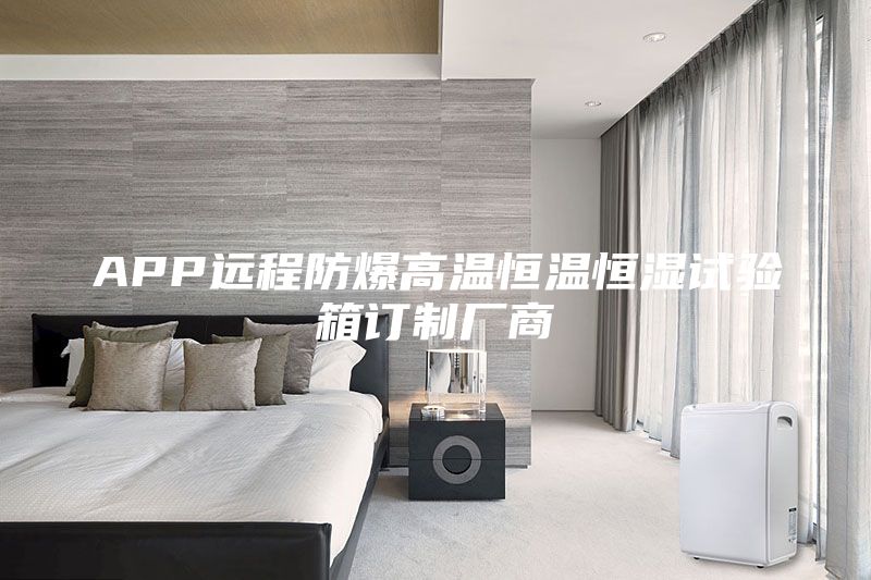 APP遠(yuǎn)程防爆高溫恒溫恒濕試驗(yàn)箱訂制廠商